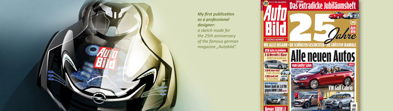 Augustin BARBOT - OPEL Auto Bild 25 Jahre Years design sketch